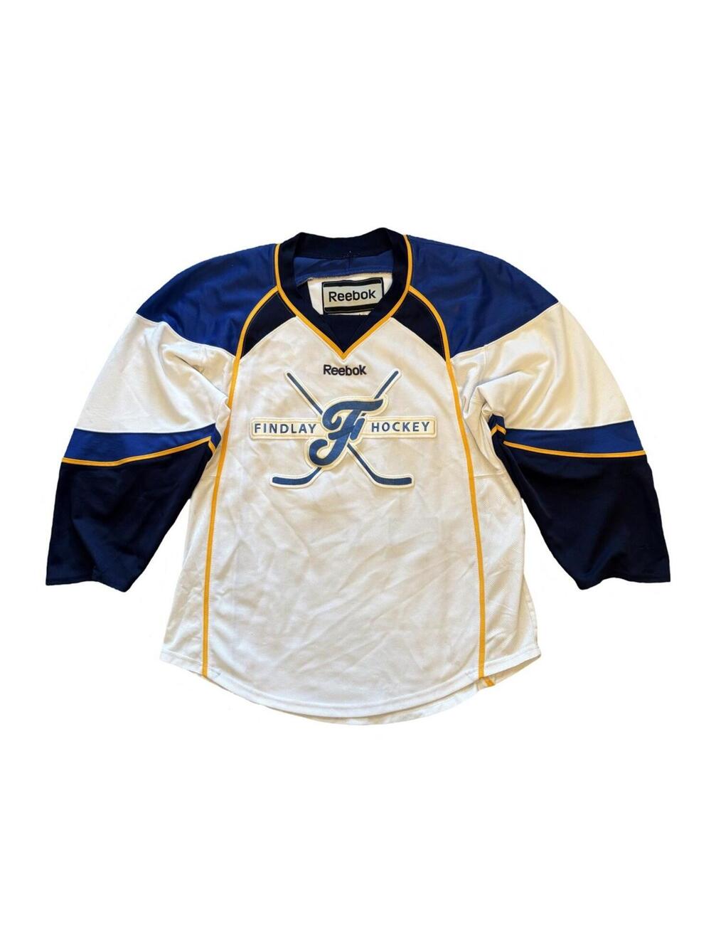 Reebok Findlay Hockey Plesec #17 Jersey Men's Size Small Vintage White